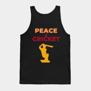 Peace & Cricket - International day of Peace Tank Top